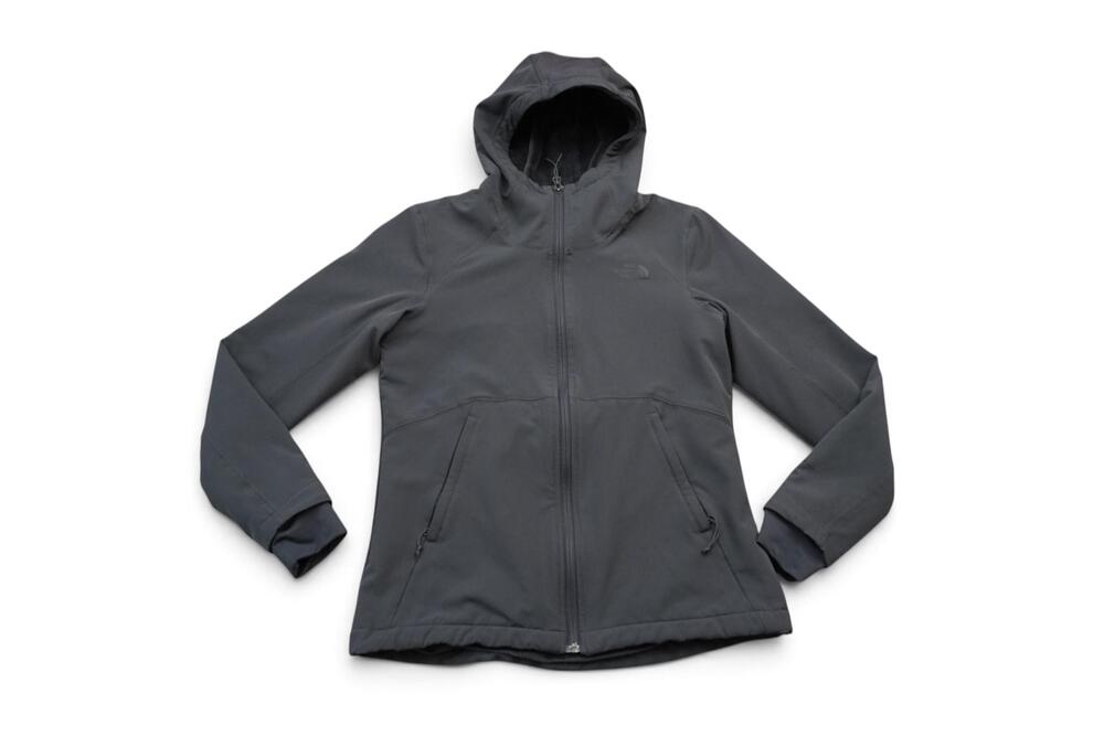 The North Face Jacket Womens Small Gray Snowwall Softshell Hooded Fleece Lined - Picture 3 of 16